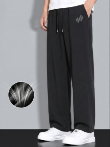 Jeanswest | Summer Lightweight Black Loose Breathable Cool Quick-Dry Mens Casual & Sport Pants