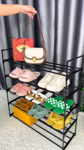 HG ชั้นวางรองเท้า ที่วางรองเท้า  ชั้นวางรองเท้าสำหรับบ้าน ชั้นวางรองเท้าแบบโครงเหล็ก มีให้เลือกตั้งแต่ 2/3/4/5/6/7/8 ชั้น หลายขนาด