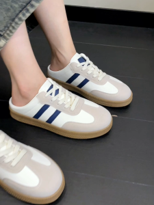 LALA Trendy Sneakers Laces Half Shoes For Women Made in Leather With Gamusa (ADD +1 Size)