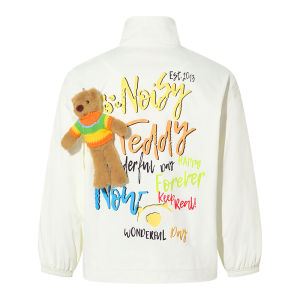 Spring New Fashionable 3D Bear Childrens Long Sleeve Casual Jacket