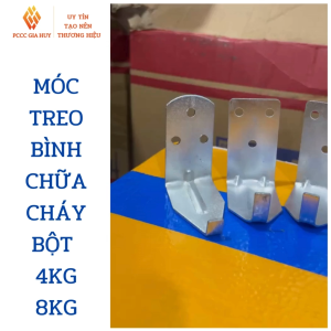 Móc sắt treo bình chữa cháy bột ABC 4kg và 8kg tiện lợi chắc chắn tiét kiệm không gian