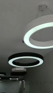 Nordic Office Eyes Protect Chandelier Gym Ring Ceiling Light Dining Room Fixtures Bedroom Pendant Lamp