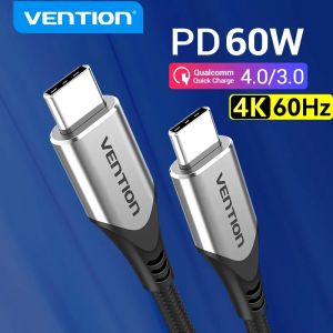 USB C to USB C Cable, Vention 4K Type C Cable 60W PD Quick Charge USB C to USB C Cable, 5A High Current Cable, Supports C Type C Devices