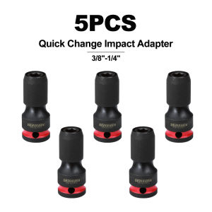 Geinxurn Impact Screwdriver Bit Holders 3/8-Inch Square Drive to 1/4-Inch Quick Release Hex Socket Adapter with  screwdriver bi