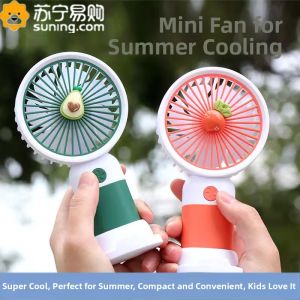 Portable Mini Handheld Fan Rechargeable Childrens Student Prize Sub Fan Fan Business Friends First Cartoon Element Youth