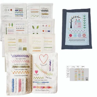 หนังสือเย็บผ้าสําหรับผู้เริ่มต้น Creative เย็บปักถักร้อยหนังสือผู้ใหญ่ Basic Hand เย็บปักถักร้อย Step-By-Step Tutorial