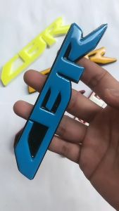 EMBLEM MOTOR CBR EKSTERIOR MOTOR VARIASI TIMBUL 3D BAHAN RESIN