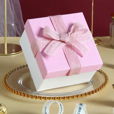 Extra Large Gift Box Empty Ceremony Gift Box Birthday Packaging Box High-End Sensation Souvenir Box European Style Card Paper