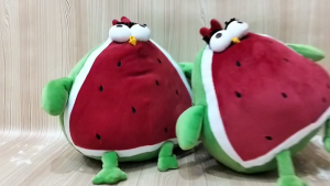 DREAMTOYS96 Boneka Ayam Buble Motif Semangka Spandex Halus Size S