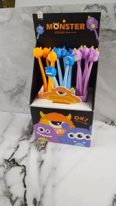 Shack Gel Pen Monster/Karakter Lucu Karet 3D Bisa Goyang