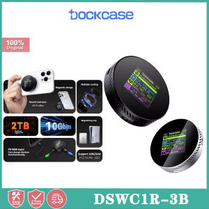 Dockcase DSWC1R-3B กล่องฮาร์ดดิสก์แม่เหล็กการแสดงหน้าจออัจฉริยะ10GBPS