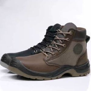 Sepatu Safety Boots Ujung Besi Kerja Proyek Olahraga Pria Kantor Konstruksi Pabrik Keselamatan Outdoor Anti Paku Keren Tahan air 420