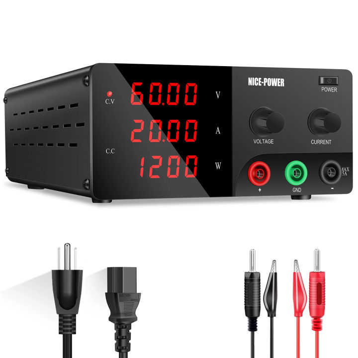 60V 20A Adjustable DC power supply 30V 30A Lab Bench Power Source ...