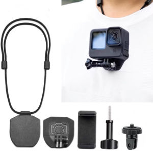 ตัวช่วยติดกันแม่เหล็กแบบถอดได้สำหรับ GoPro DJI Action4/5/6 Insta360 สายรัดคอ ตัวยึดที่แข็งแรง ทนทาน อุปกรณ์เสริมกล้องวีดีโอ