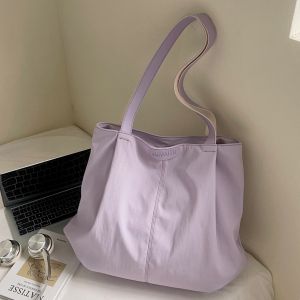 LUSUO | Simple All-match Large Capacity Tote Bag White