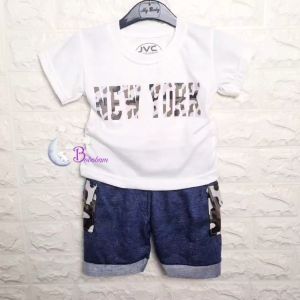 BOBOBAM BAJU BAYI LAKI-LAKI SETELAN ANAK COWO LUCU STELAN COWOK 6 12 BULAN KEREN TRENDY KEKINIAN CELANA CARGO NY
