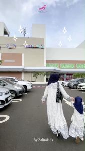 Gamis Couple Ibu dan Anak Zalira Kids Baju Couple Ibu dan Anak Perempuan terbaru / Gamis Lebaran 2025 ibu dan anak / Gamis Couple Mom and kids
