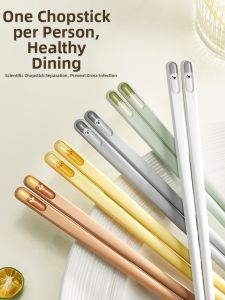 XIAOHUANGLU | Antibacterial Mold-Proof Slip-Resistant Heat-Resistant Child-Friendly Chopsticks