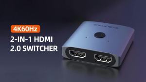Cabletimes | CABLETIME 4K 60Hz HDMI Switcher Splitter 2 in 1 HDMI Adapter for PS4/3 TV Box HDMI Device Bi-Directional HDMI Switch