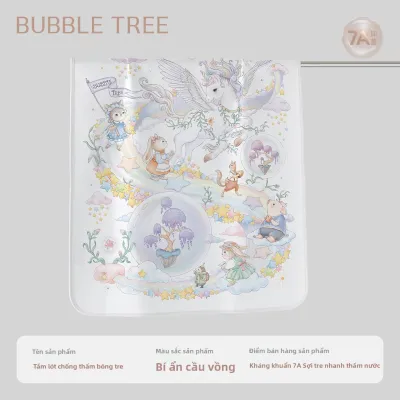 BUBBLE TREE | Đệm Thay Tã Chống Thấm Có Thể Giặt Được và Thoáng Khí