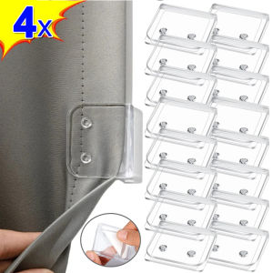 2/4 chiếc tự dính kẹp treo rèm phòng tắm nhà tắm trong suốt mà không cần đục lỗ kẹp cố định rèm trong nhà vòi hoa sen chống văng phụ kiện rèm cửa