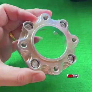 ⭐⭐ สเปเซอร์เวฟ พร้อมน็อตล็อกกับดุม ใส่125rs 125บังลม 4รู รองสำหรับจานแบน