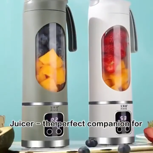 【SG STOCK】450ml Portable Juicer Cup Portable Juicer Bottle With 12 Cutter USB Wireless Mini Juicer Ice Crusher Blender Portable