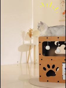 【Witte】บ้านแมว ที่ลับเล็บแมว อเนกประสงค์ เตียงแมวสามารถรองรับแมวได้ 3-4 ตัว