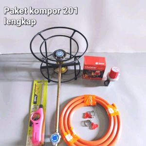 Paket komplit | Kompor semawar 201 | Selang | Regulator | Korek