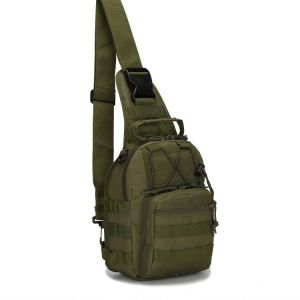 กระเป๋าสะพายข้างทหารยุทธวิธี กระเป๋าสะพายข้างผู้ชายขนาดเล็ก กระเป๋าสะพายไหล่แบบ Molle สำหรับกิจกรรมกลางแจ้ง ตั้งแคมป์ เดินป่า กระเป๋าเป้สะพายหลังสำหรับล่าสัตว์