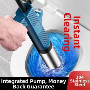 Toilet Unblocker Stainless Steel Plunger