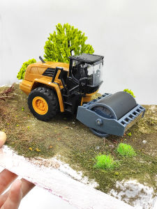 FunTrying Microscale Simulation Model Construction Vehicle Excavator Roller Loader Mixer Alloy Car Model Military Vehicle