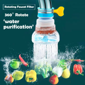 Rotating Retractable Faucet Filter: A Splash-Proof Solution