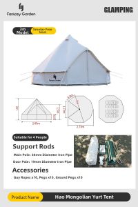 fantasy garden | Outdoor Waterproof Thick Cotton Yurt Tent