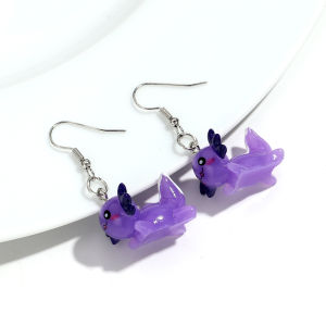 Trend Cute Acrylic Axolotl Fish Drop Earrings Lovely Cartoon Animal Pendant Earring Charmed Womens Jewelry Accessories