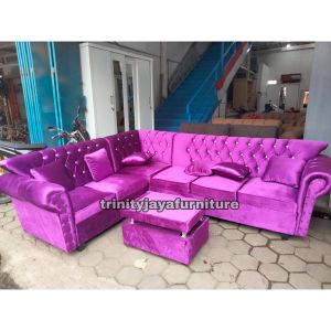 Sofa L Casterfil foxy 3+2+Sudut+Meja/trinityjayafurniture