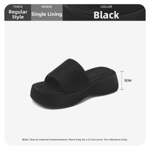 Agsdon | Thick Sole Height Increasing Comfortable Casual Flip Flops Summer