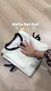 One Set  Wanita Terbaru 2026 Knit Japan Busui Friendly Setelan Wanita Kekinian