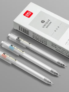 Deli Fine Point Gel Pen Black Ink Ballpoint Pen Accounting Signature Pen Quick Dry Pen for Business And School Supplies