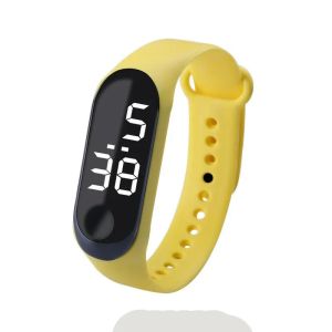 Waterproof Kids Sports Watch Children Smart Touch Screen LED Digital Watch Two Tone Silicone Strap Men Women Watch Student Clock