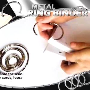 2Pcs Metal Loose Leaf Book Binder Hoop Ring Handwork Multifunctional Keychain Circle DIY Arts&Crafts