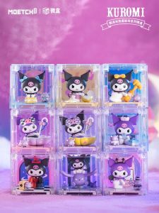 Kuromi กล่องสุ่มของเล่นตัวการ์ตูนญี่ปุ่น ดอกกุหลาบ ของตกแต่งโต๊ะ เล่นได้ ของขวัญวันเกิดสำหรับเด็กผู้หญิง รุ่นใหม่ 2023