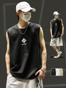 SZON | Sleeveless Mens Vest T-Shirt Summer Thin Cotton Fitness Wear
