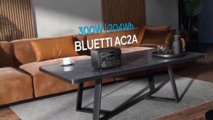BLUETTI AC2P Portable Power Station 230Wh 300W LiFePO4 Battery with UPS 220V 60Hz Solar Generator for Outdoor Camping