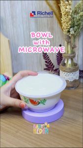 RICHELL BOWL WITH MICROWAVE LID / 420095 / TEMPAT MAKAN ANAK / MANGKUK MAKAN ANAK TAHAN PANAS / MANGKUK MAKAN ANAK ANAK