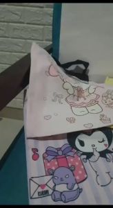 TOTE BAG / TAS LES / TAS SEKOLAH ANAK REMAJA BAHAN KANVAS SANRIO