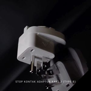 STEKER KONVERTER USA TIPE B KAKI 2 KE 3 STOP KONTAK COLOKAN LISTRIK AMERIKA TAIWAN JEPANG THAILAND