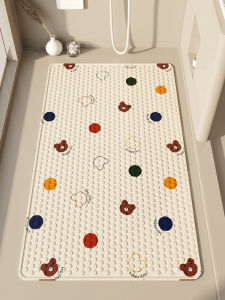 Cartoon Bathroom Mat Anti-Slip Shower Room Bathing Home Toilet Waterproof Floor Rug Home Use Anti-Fall Bathroom Carpet