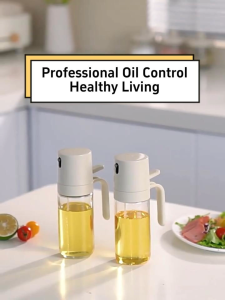 250ML 2in1 Oil Spray Bottle Household Leakproof Oil Bottle Container Air Fryer Cooking Bottle 喷油壶