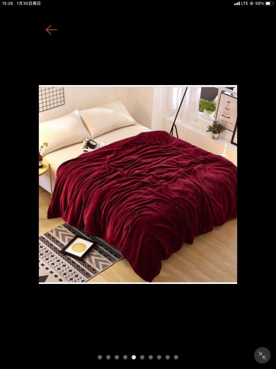 Blanket plain king size 200x230 FLeece blanket Lazada PH